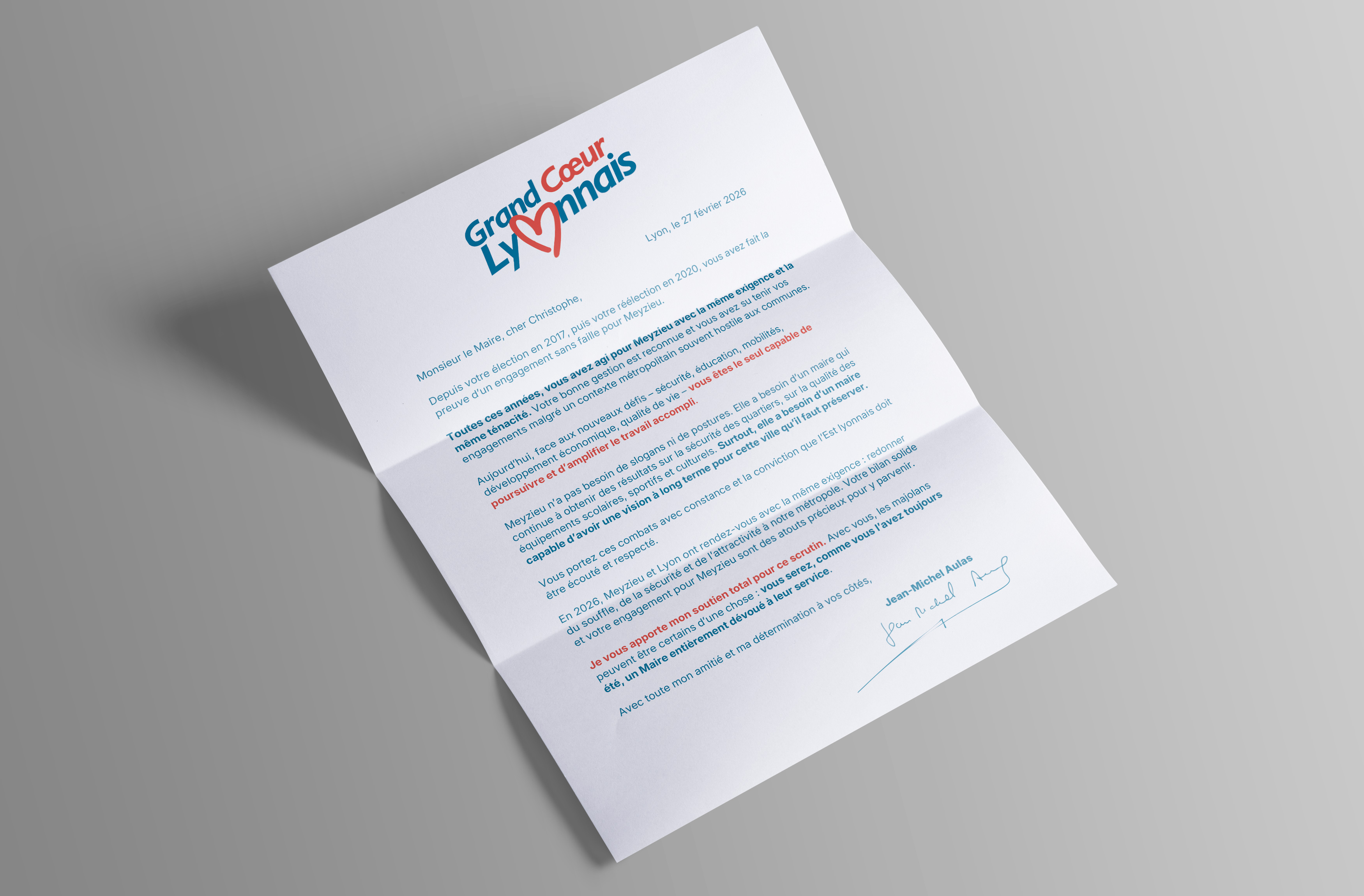 Jean-Michel Aulas soutient Christophe Quiniou et la liste Meyzieu au Coeur