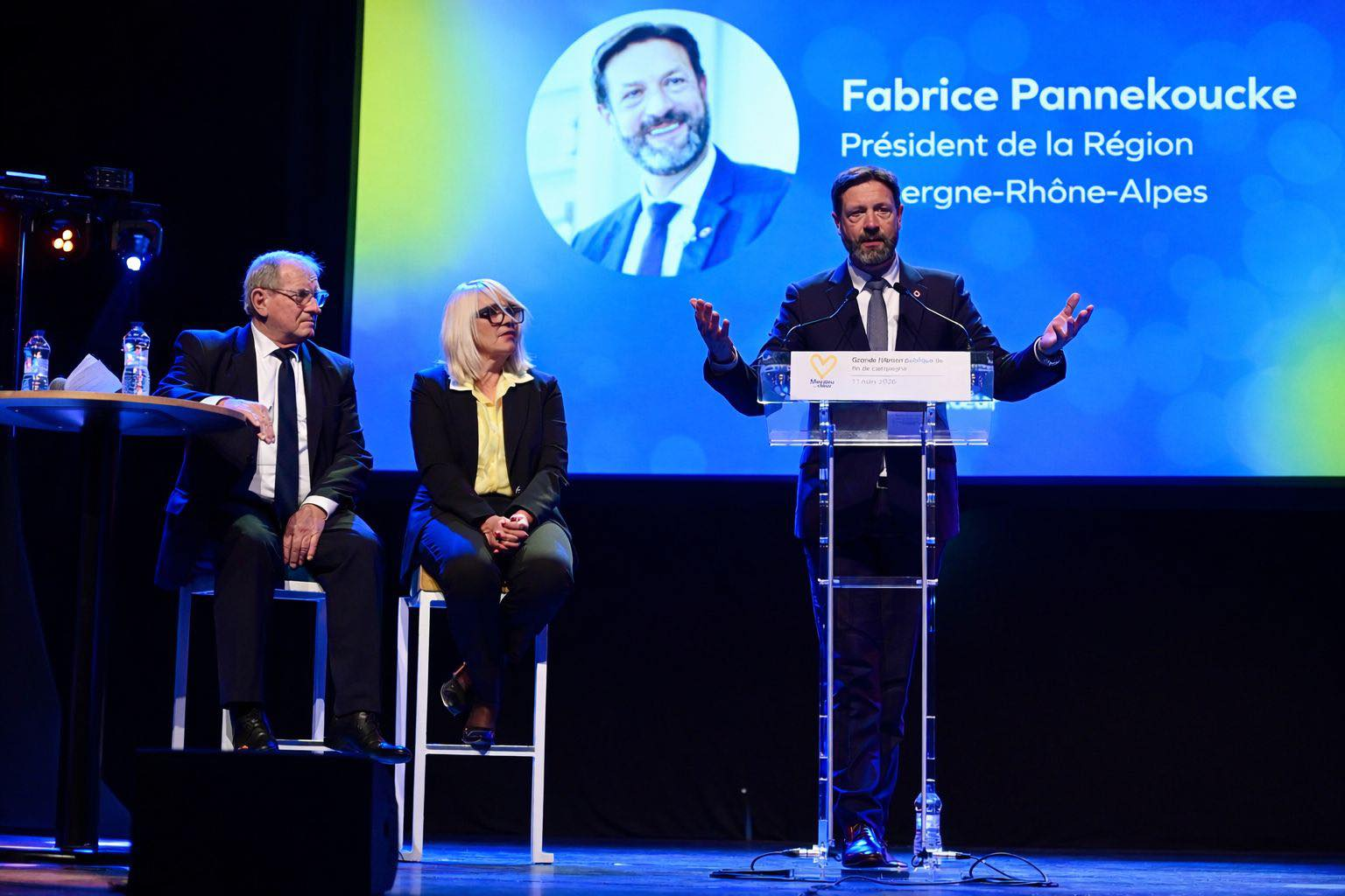 Christophe Quiniou avec Fabrice Pannekoucke à Meyzieu