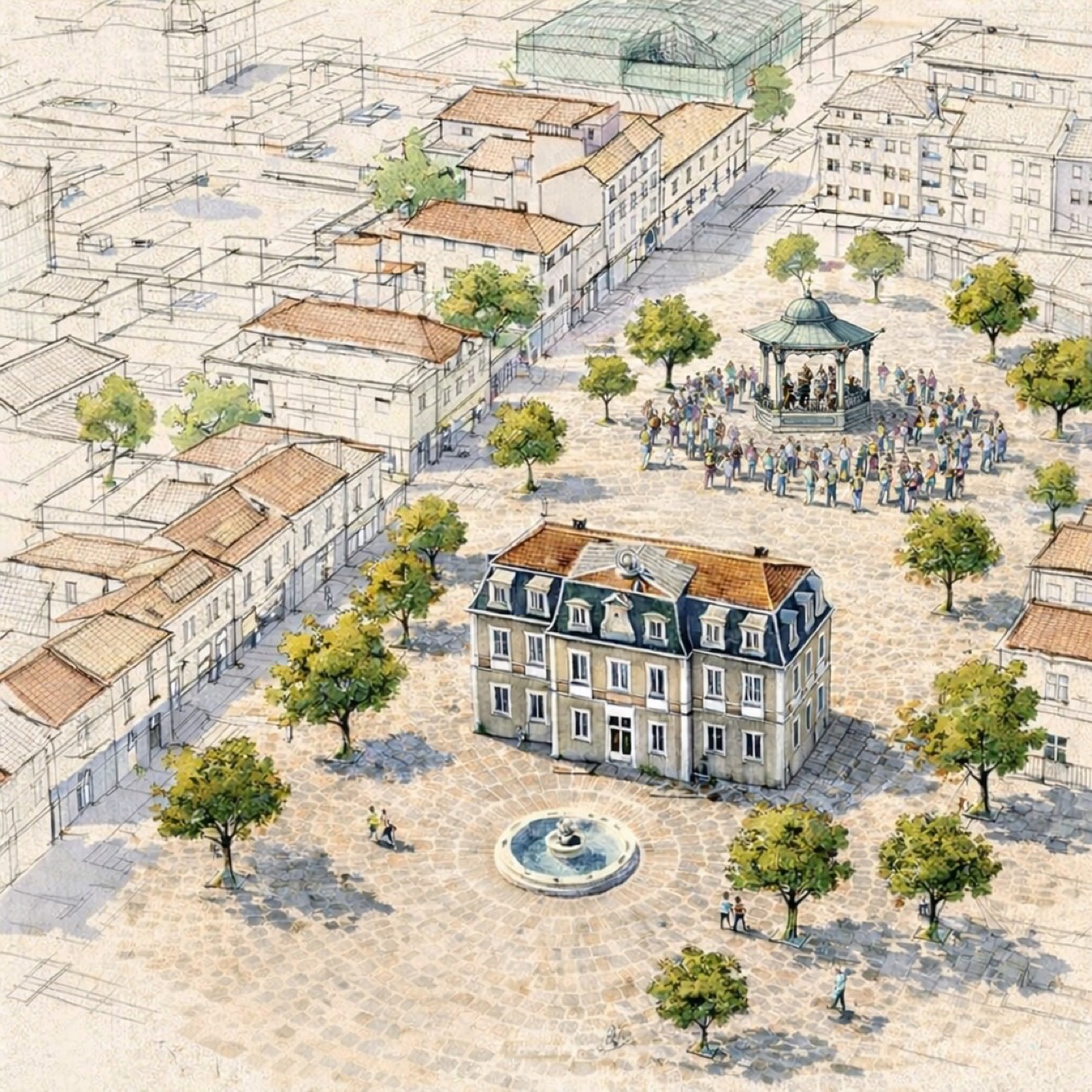 Illustration du secteur Charles de Gaulle à Meyzieu